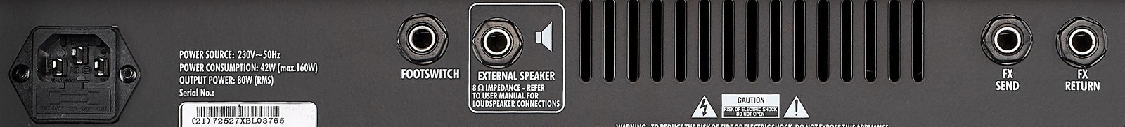 Harley Benton HB-80R Celestion avec sortie casque