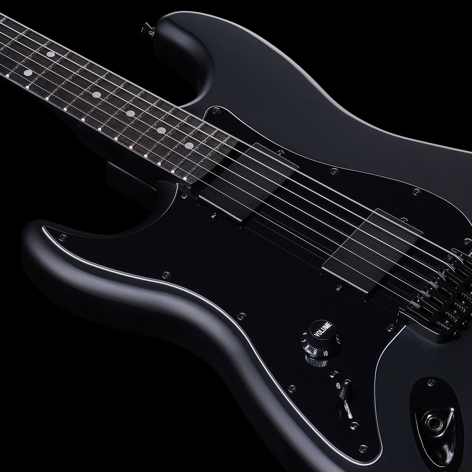 Steg und Tonabnehmer Harley Benton ST-20HH Active LH SBK