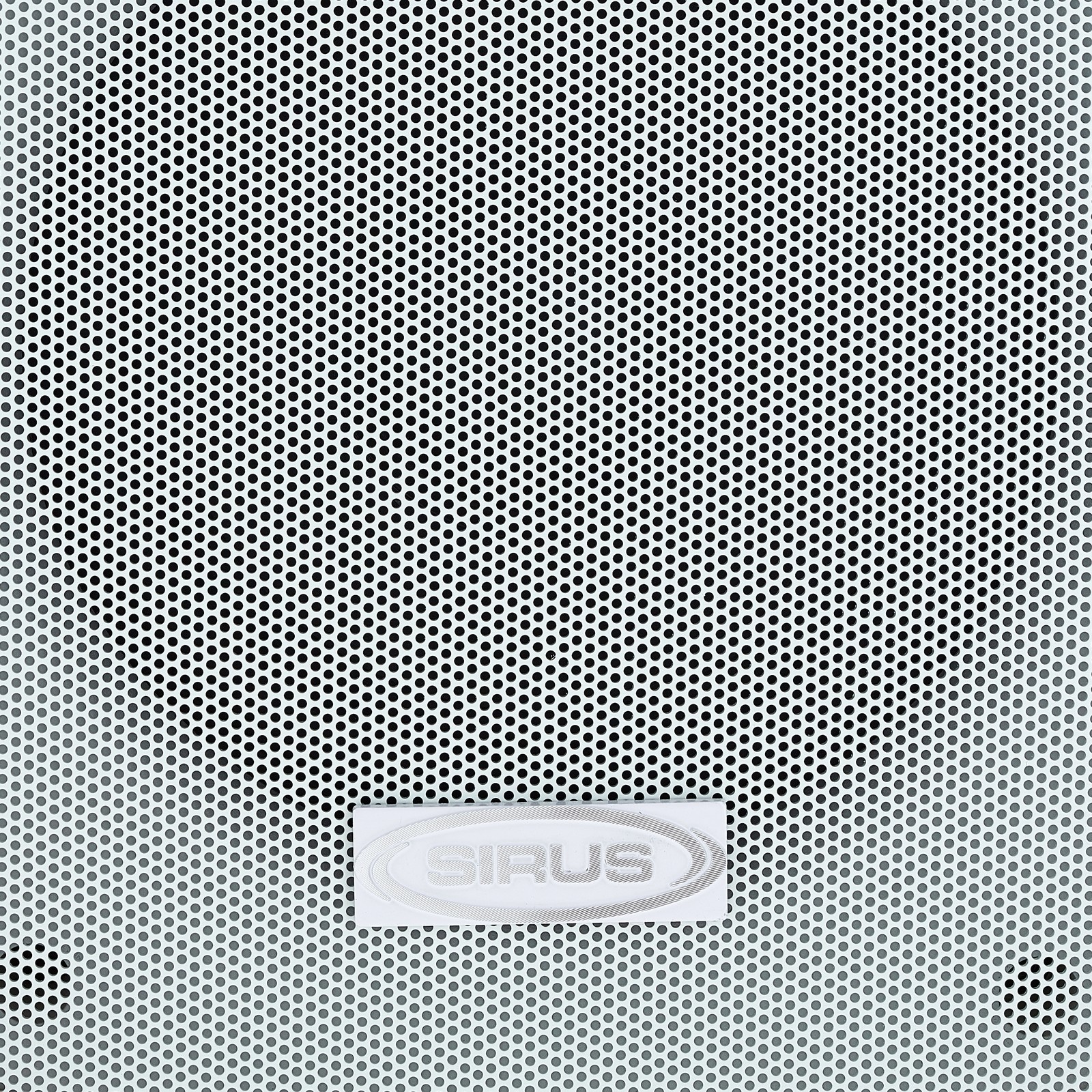 Sirus Logo auf dem Reflect 5 White 5" Installationslautsprecher