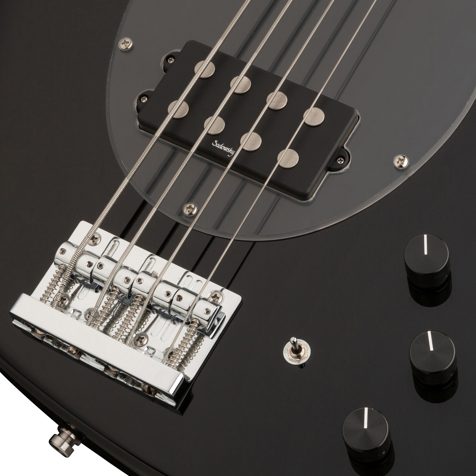 Brücke und Humbucker des Sadowsky MetroExp21 Vint M4 RM BK