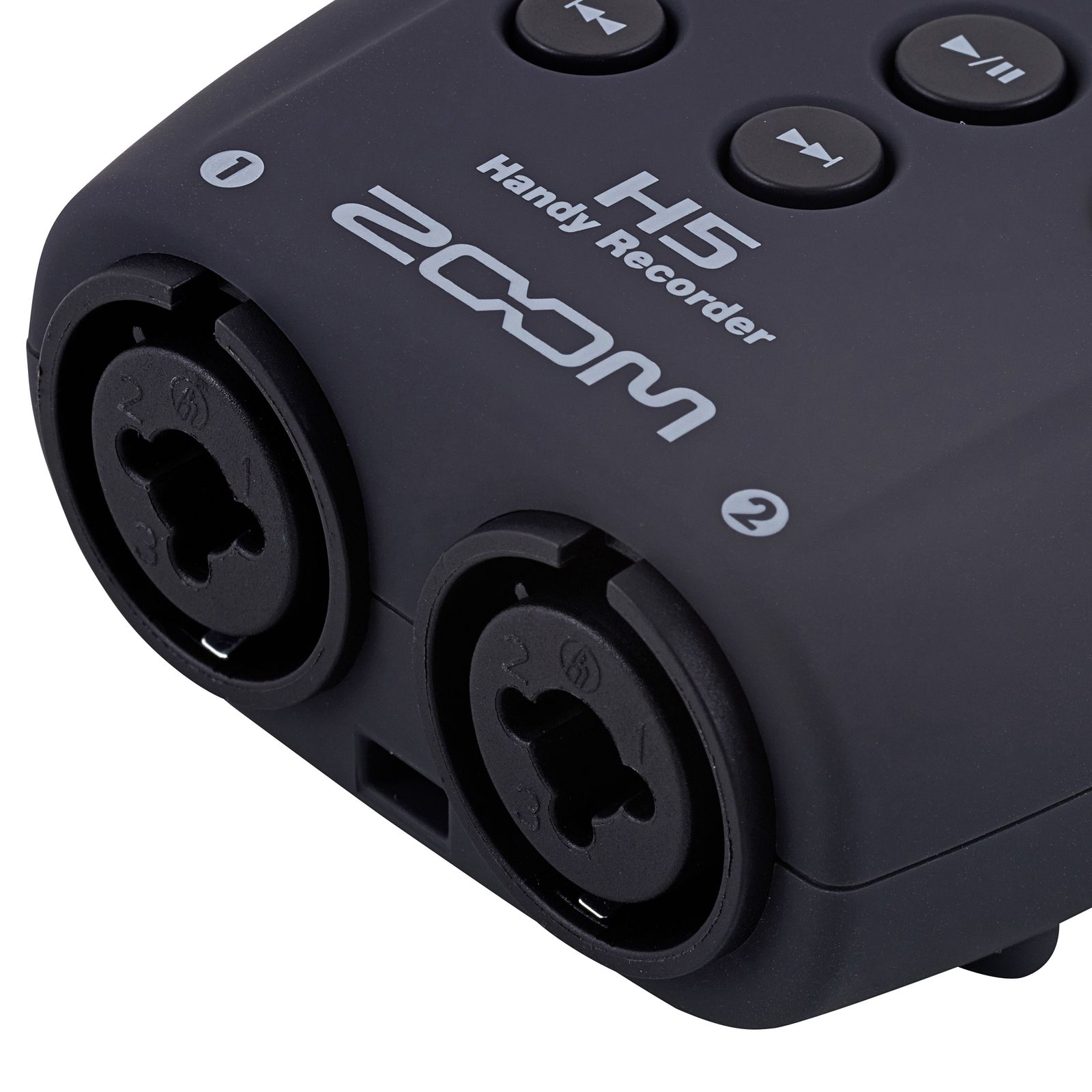 Kombinierte XLR und Klinke Anschlüsse am Zoom H5 Handy Recorder