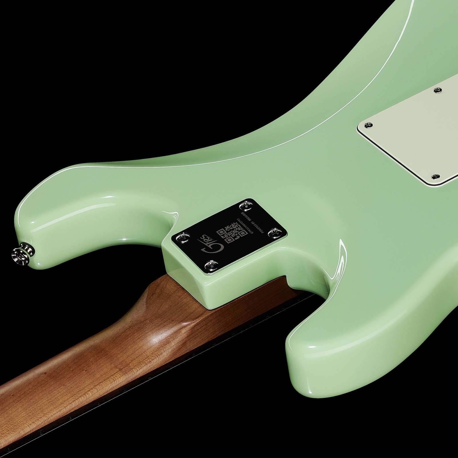 Back of the Mooer GTRS Guitars Standard 800 SG with bolt-on roasted maple neck