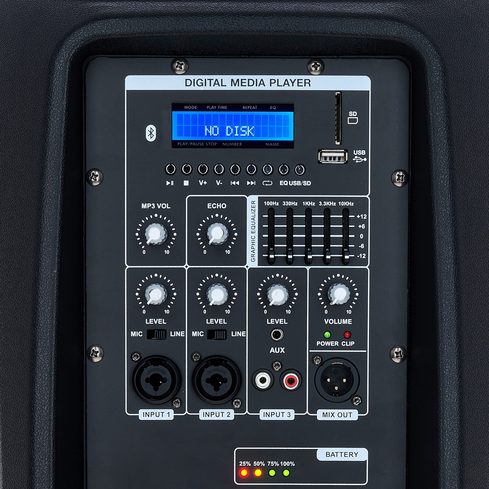 Fun Generation BP 115A Aktivmonitor Bedienelemente