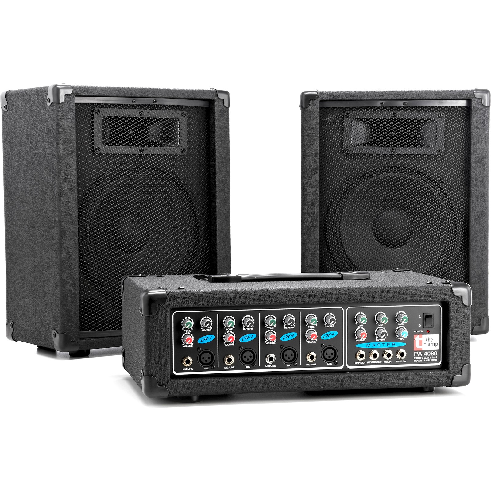 TECAMP PA4080C パワードミキサー 好きに TECAMP PA4080C パワードミキサー 配信機器・PA機器