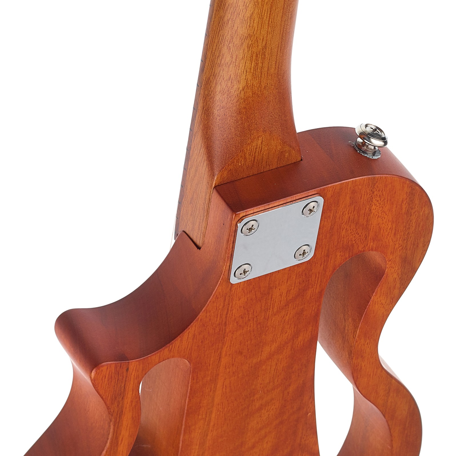 Geschraubter Hals auf der Rückseite der Harley Benton ElUke-50C NT