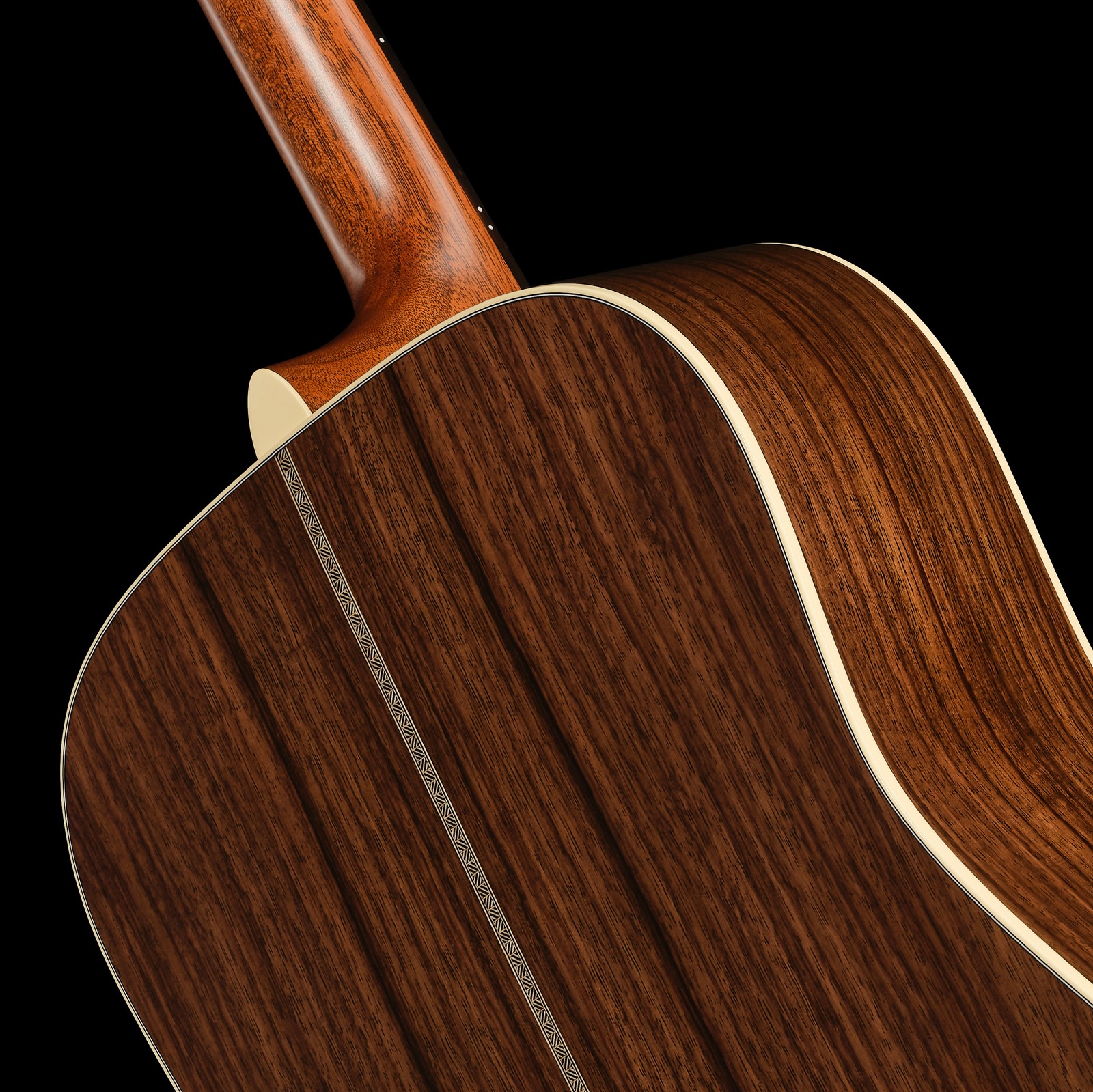 Halsübergang der Martin Guitar HD28E LRB Westerngitarre