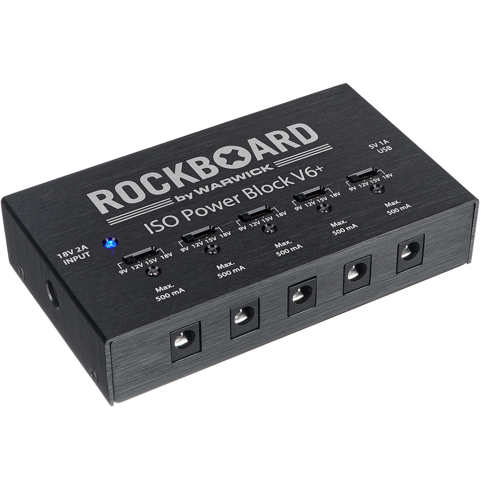 Rockboard ISO Power Block V6+ alimentador múltiple para pedales de efectos
