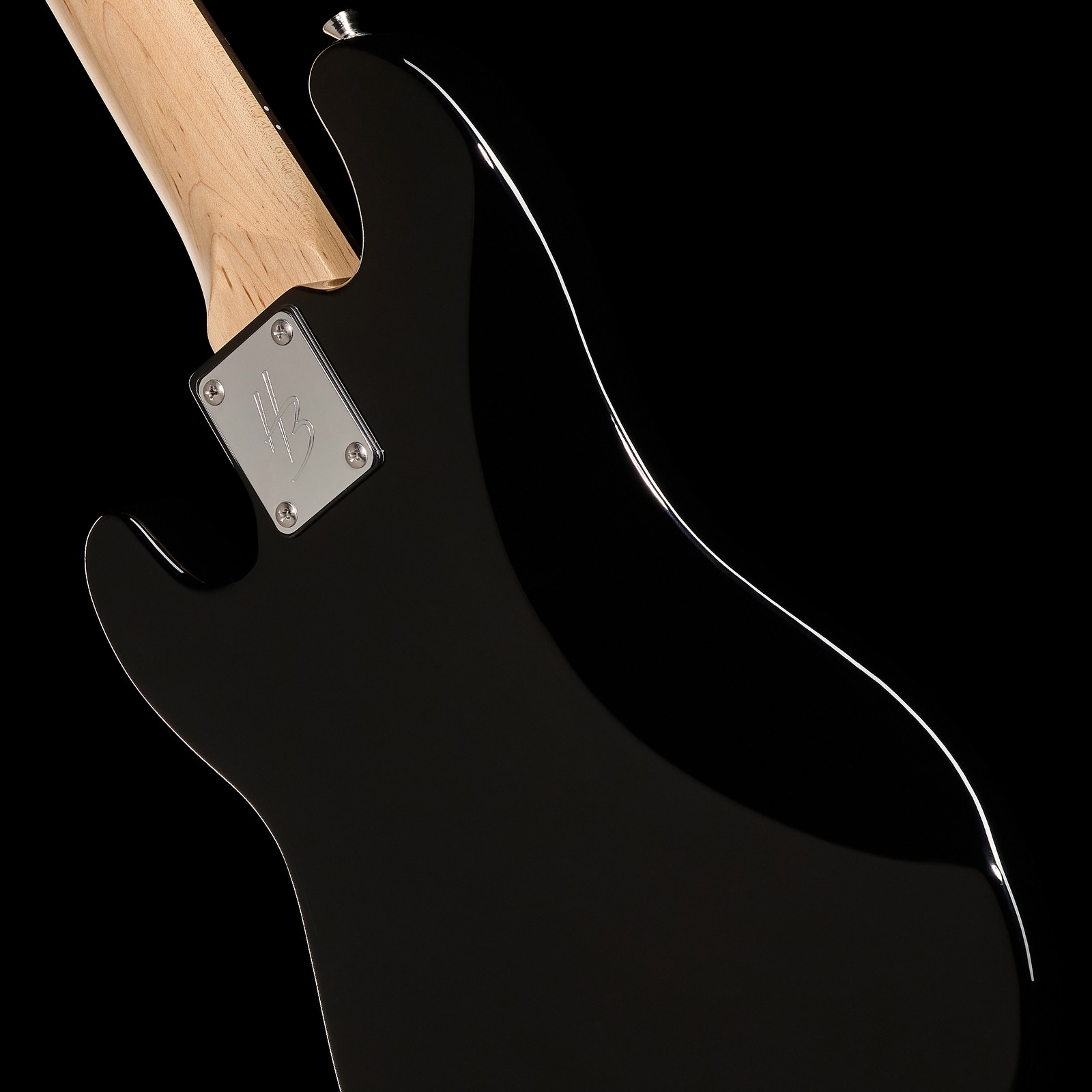 Korpus Rückseite des Harley Benton PB-Shorty BK Standard Series Shortscale-E-Bass