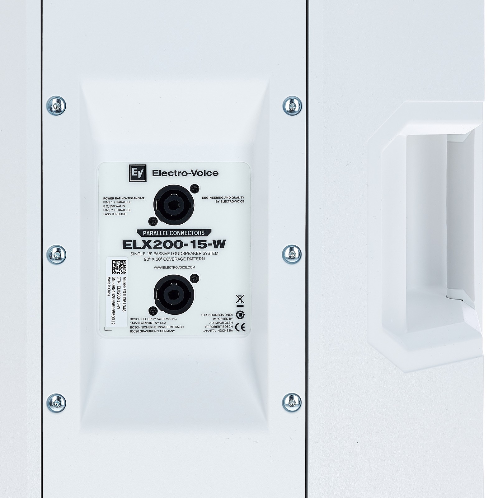 Détail du EV ELX200-15-W Enceinte passive 2 voies 15"