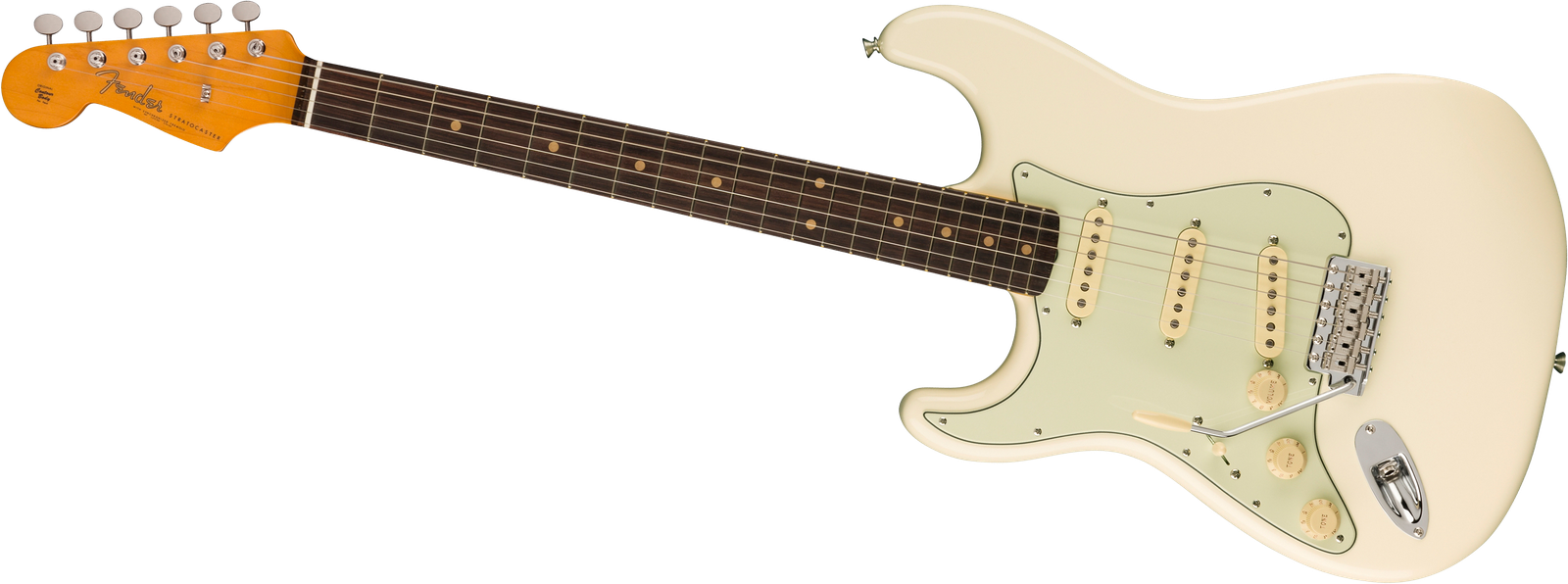 Fender E-Gitarre Stratocaster American Vintage II Olympic White Linkshänder Aufmacherbild