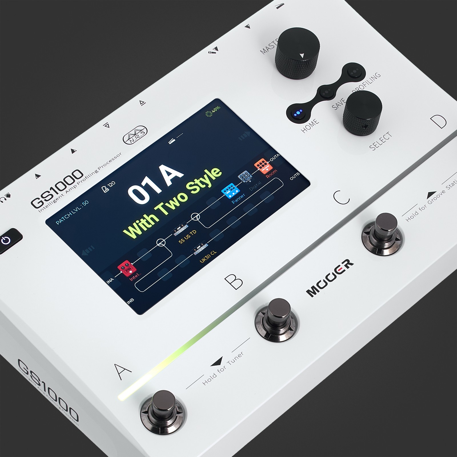 Mooer GS1000 Amp Profiling Multieffekt-Pedal für E-Gitarre