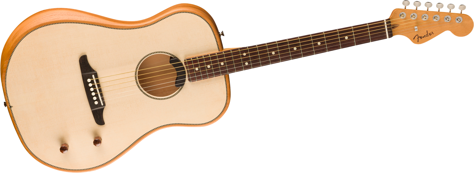 Elektrische Westerngitarre Fender Highway Dreadnought NAT Frontansicht