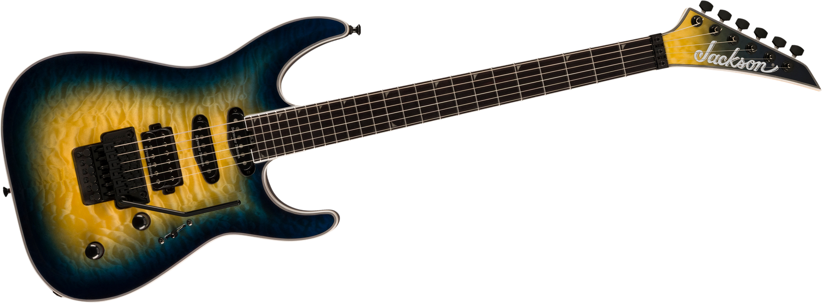 E-Gitarre Jackson Pro Plus Soloist SLA3Q ABB Frontansicht