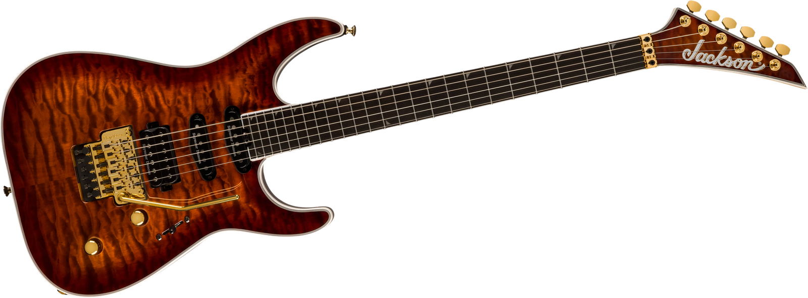 E-Gitarre Jackson Pro Plus Soloist SLA3Q ATE Frontansicht