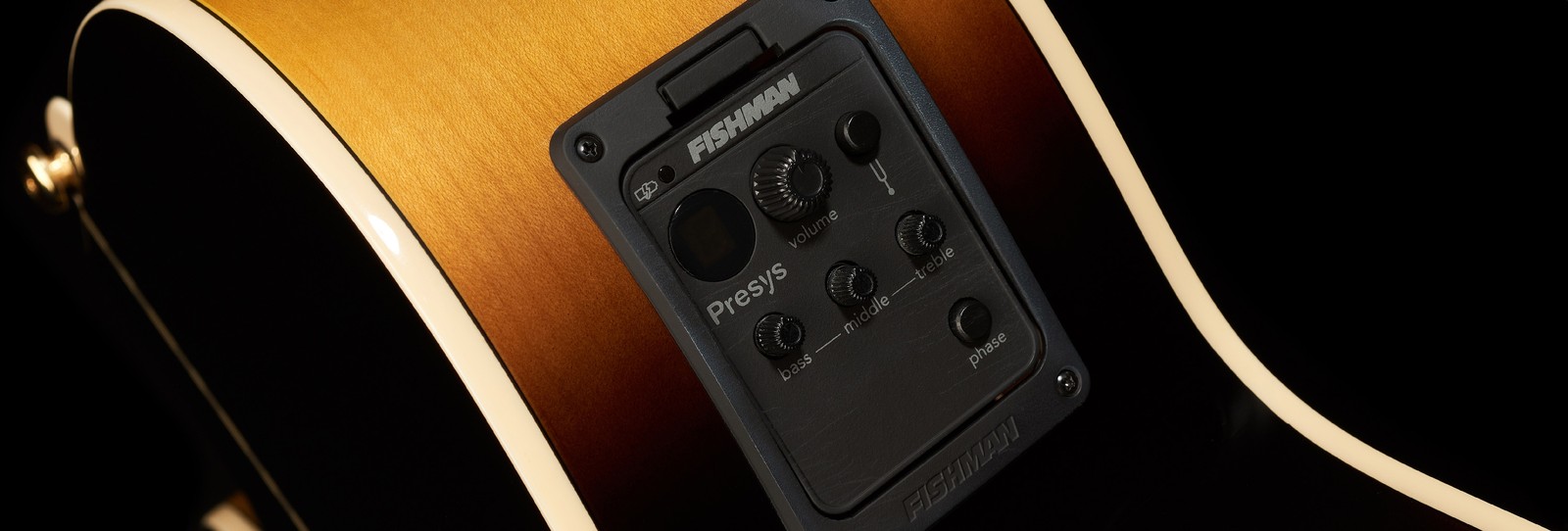 Fishman Preamp in der Epiphone J-200 EC Studio Vintage Sunburst
