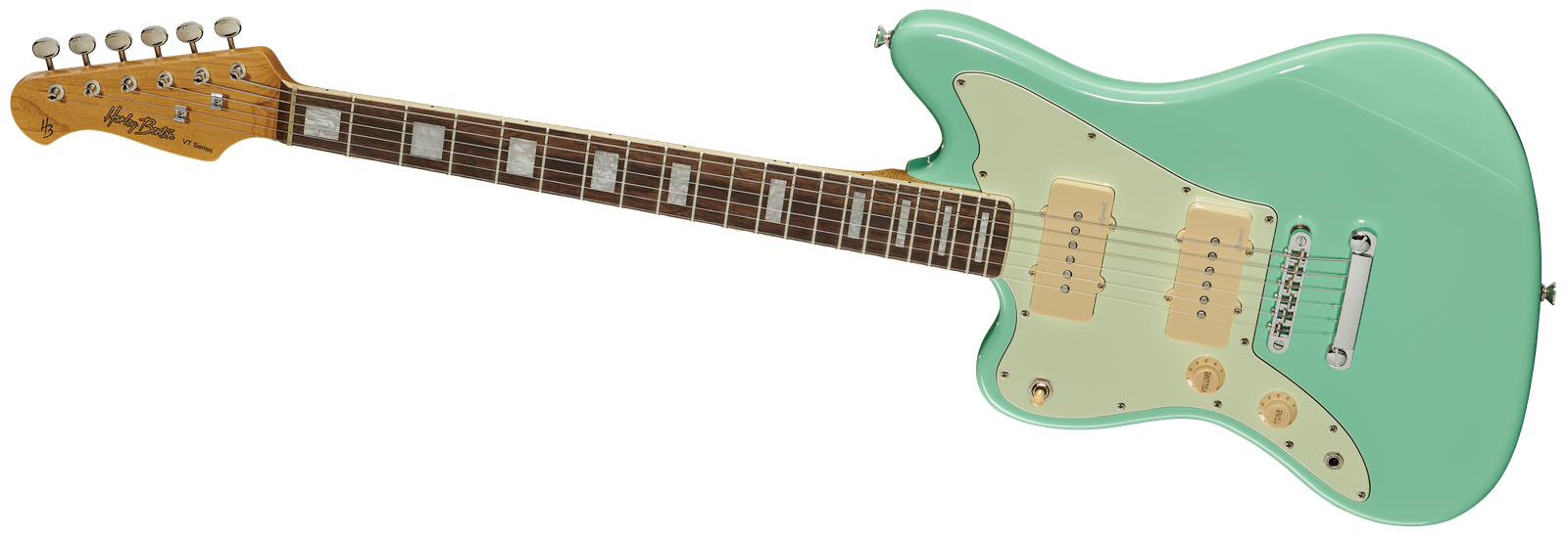 Harley Benton JA-60CC LH Seafoam Gree E-Gitarre