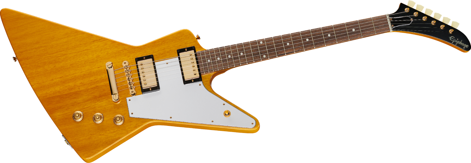 Epiphone Korina Explorer Aged Natural, electric guitar