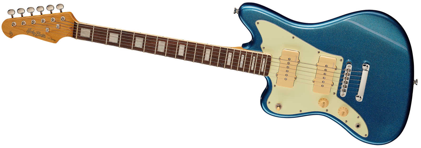 Harley Benton JA-60CC LH Lake Placid Blue E-Gitarre
