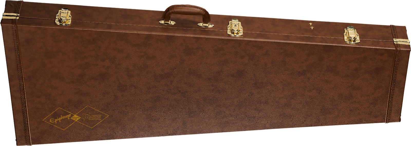 Brauner Gitarrenkoffer für Flying V Metal Gitarre