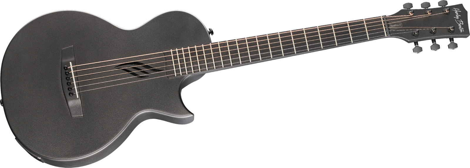 Kleine Akustikgitarre Harley Benton TravelMate-E Frontalansicht