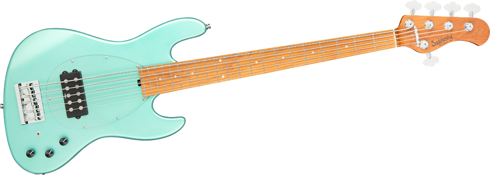 Sadowsky MetroExpress 21 Vintage M5 Maple Green, five-string bass guitar