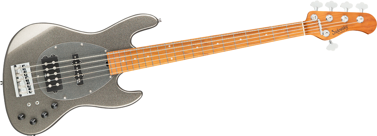 Sadowsky MetroExpress 21 Vintage M5 Maple Silver, five-string electric bass