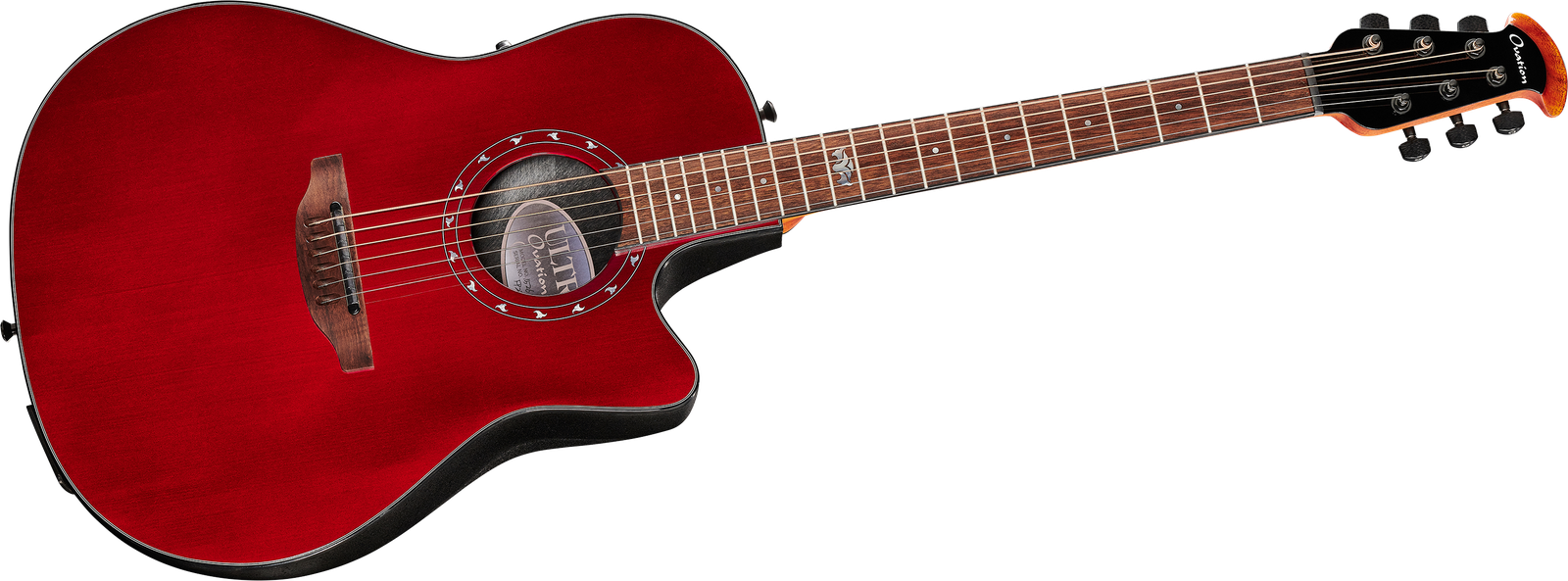 Elektro Akustische Gitarre Ovation Ultra 1526VRM-G Vampira Red Frontansicht
