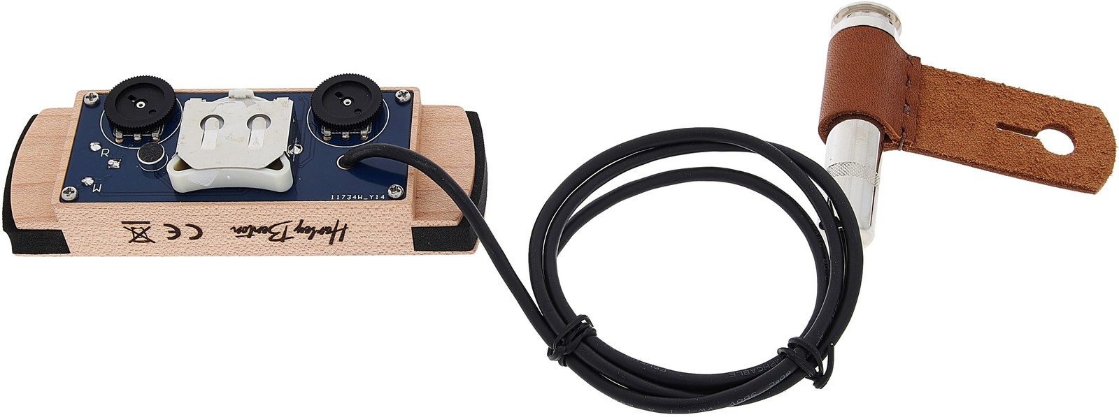 Batteriehalterung auf der Rückseite des  Harley Benton TrueTone SH-30H Pro Active