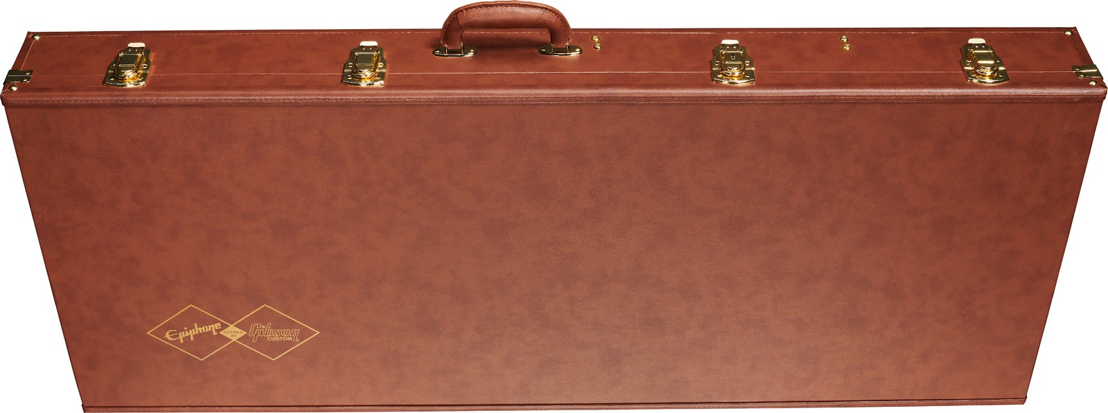 Brown leather-style Epiphone×Gibson Custom guitar case