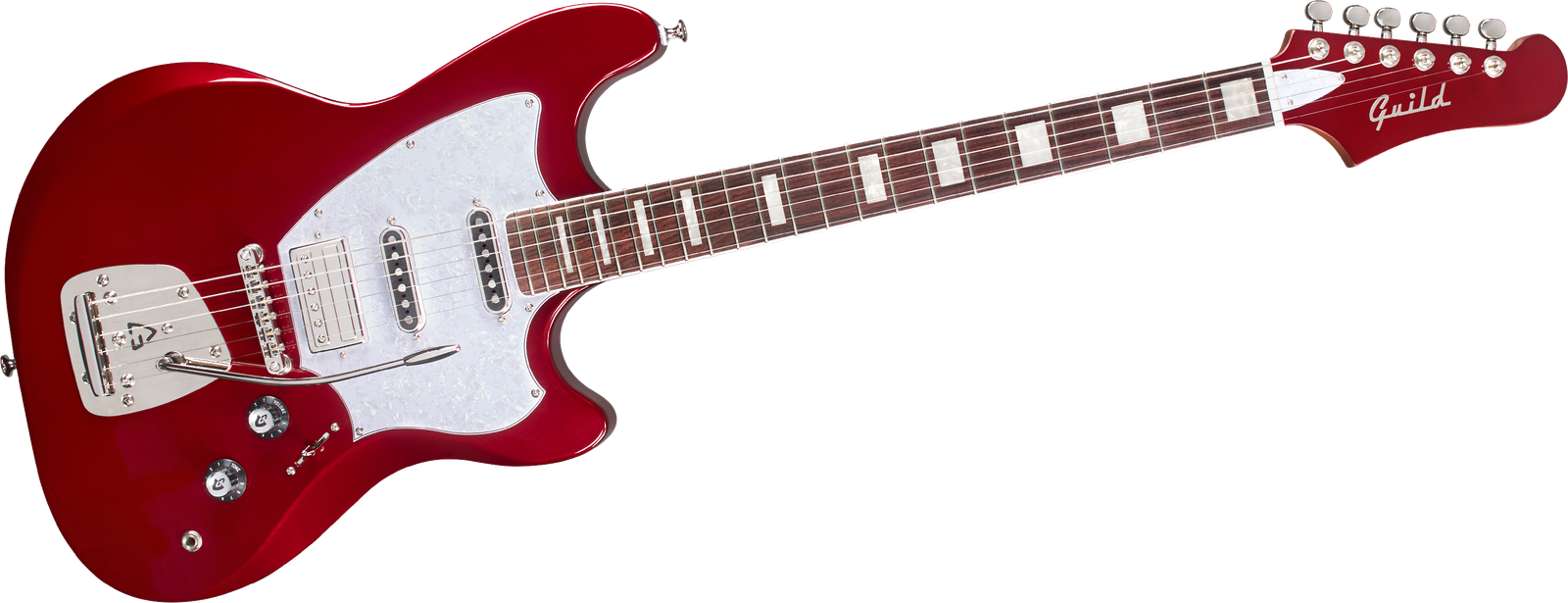 Guild Surfliner Deluxe Scarlett Red Metallic E-Gitarre