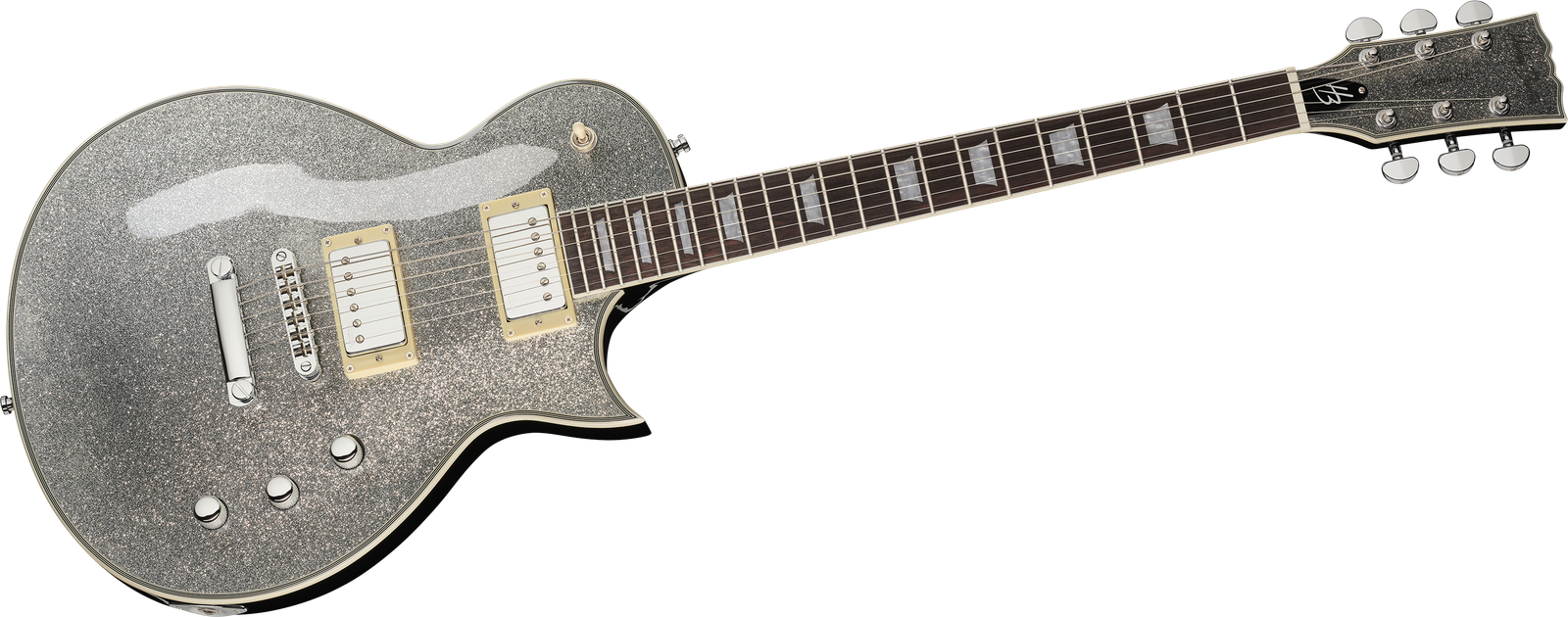 Harley Benton SC-Custom III Silver Sparkle Komplettansicht
