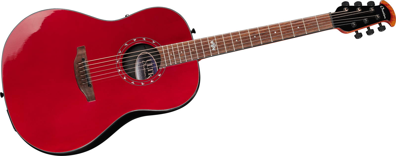 Elektro Akustische Gitarre Ovation Ultra 1516VRM-G Vampira Red Frontansicht