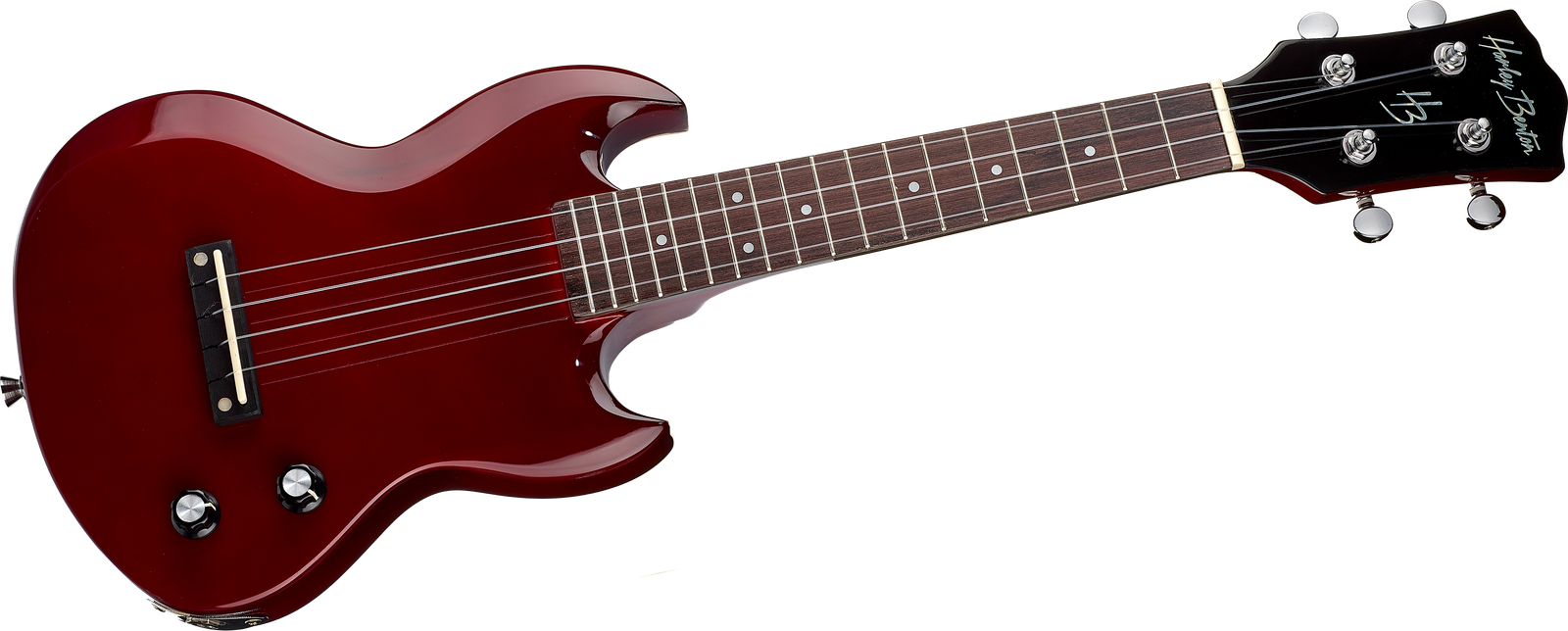 Kleine E-Ukulele Harley Benton DC-Ukulele CH