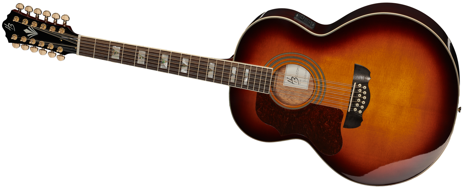 Jumbo 12-String Harley Benton Custom Line CLJ-412E LH SB von vorne