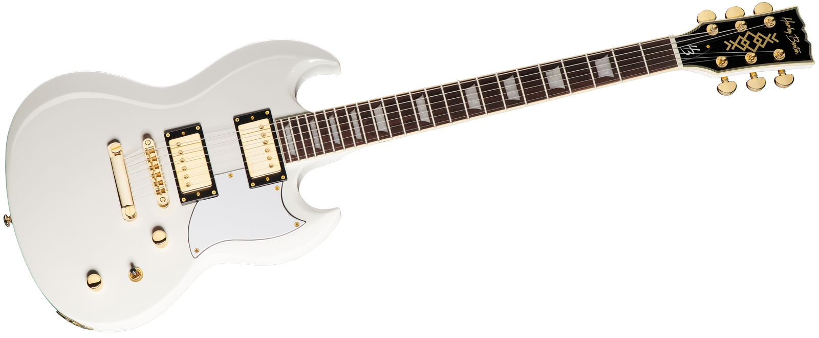 Harley Benton DC-Custom II White E-Gitarre