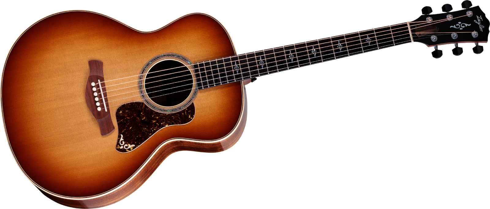Westerngitarre Taylor Gold Label 814e Koa Sunburst Frontalansicht