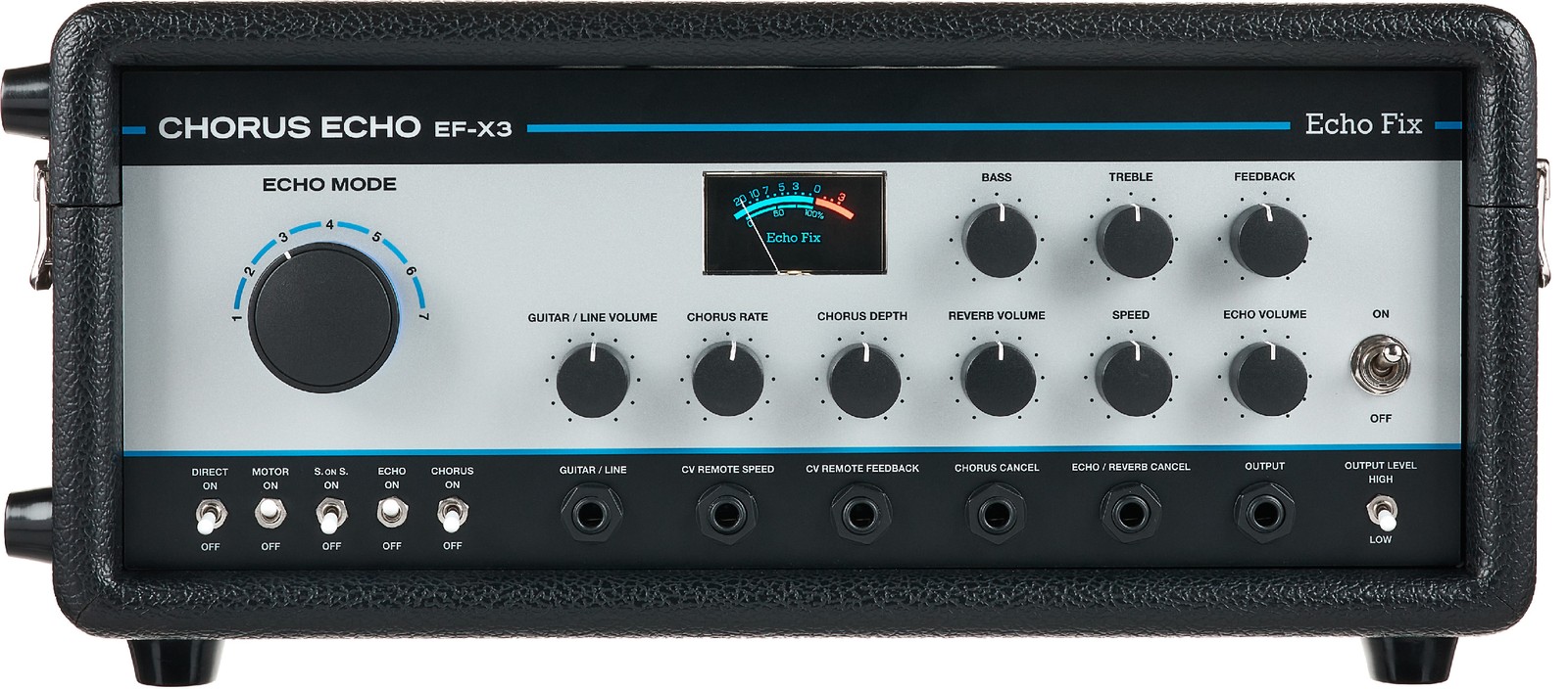  Echo Fix EF-X3 Chorus Echo Silver Tolex Frontansicht