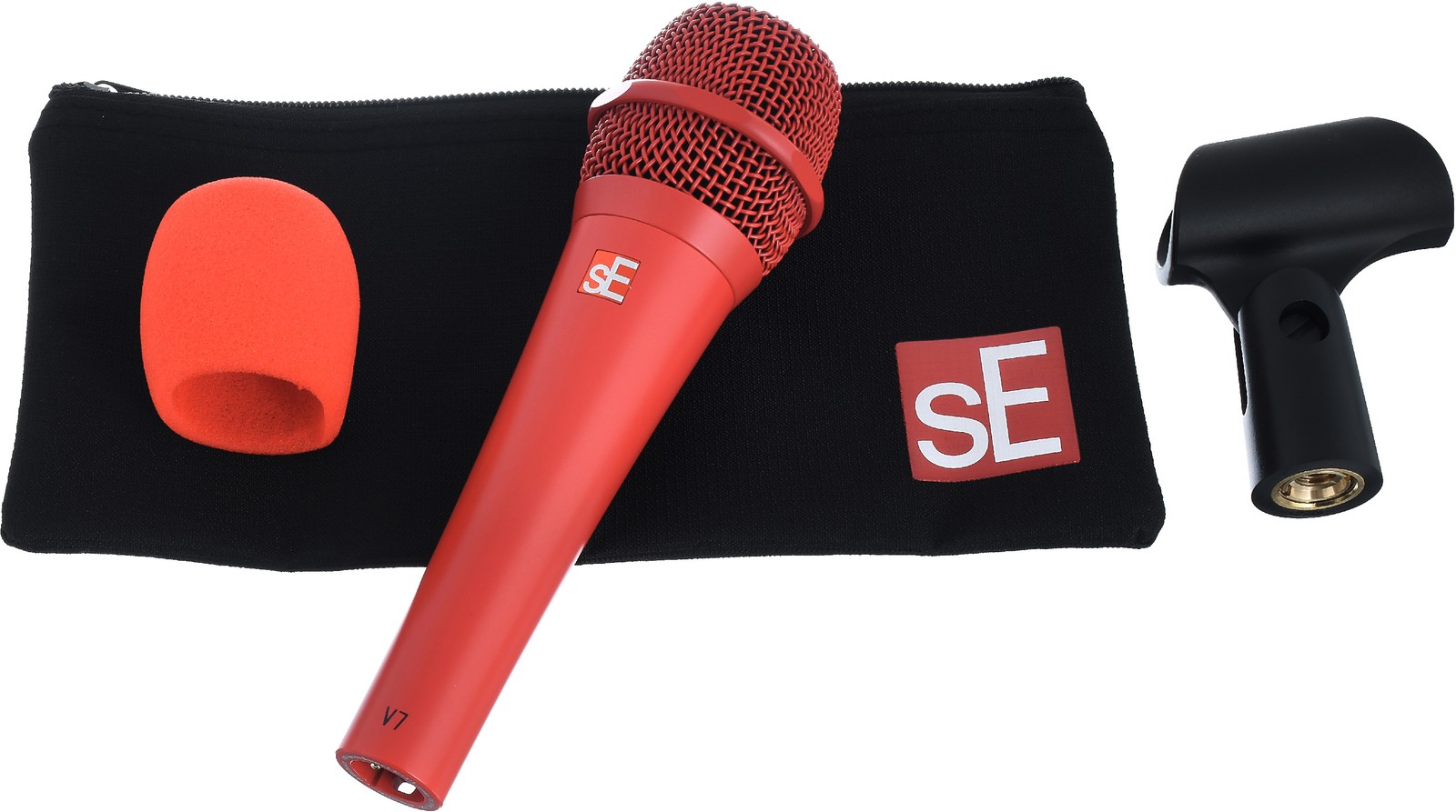 SE Electronics V7 Red mit Windschutz, Klemme und Tasche