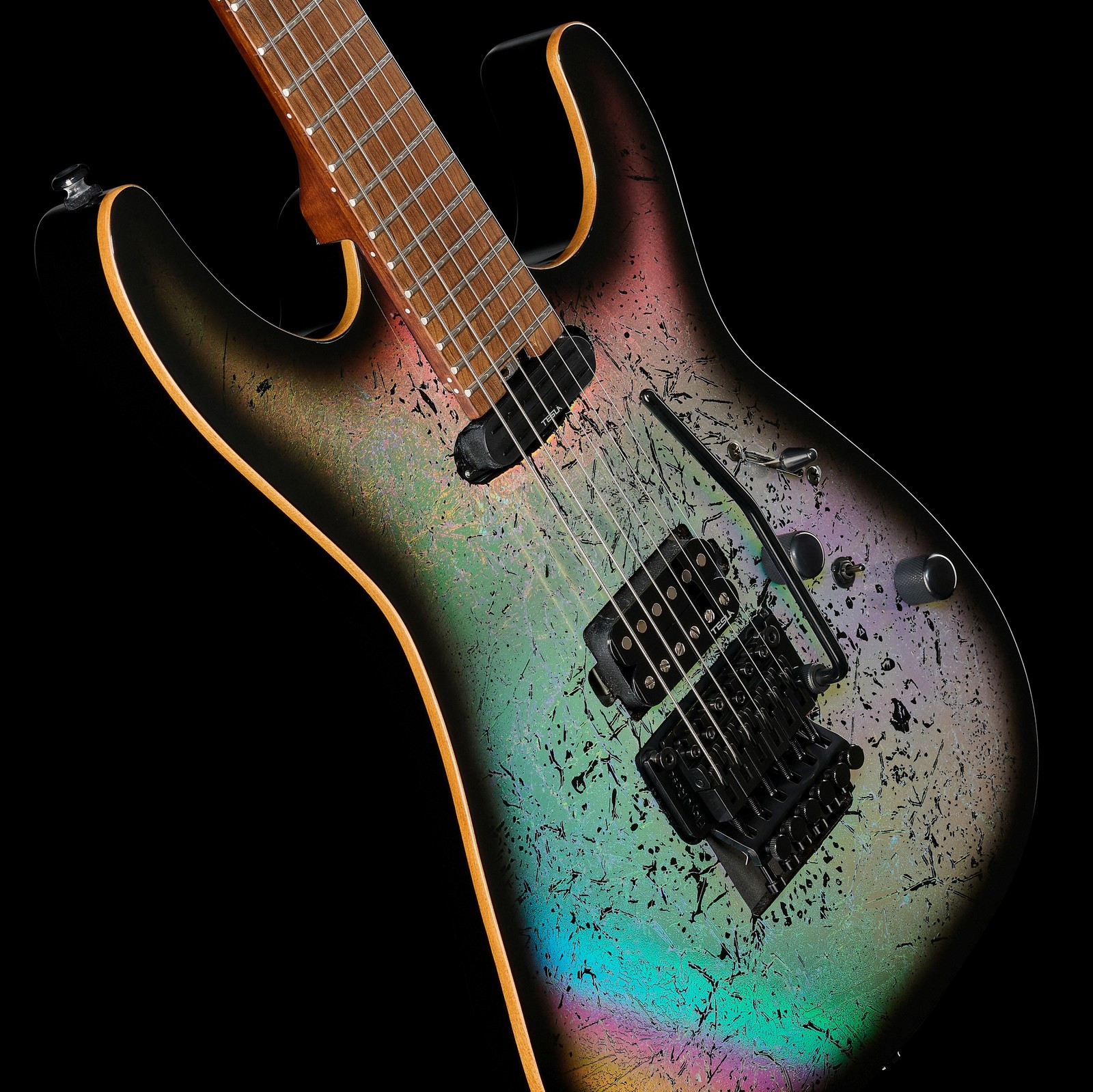 Harley Benton Guitar MAX Fusion Signature HO, Korpus und Floyd Rose