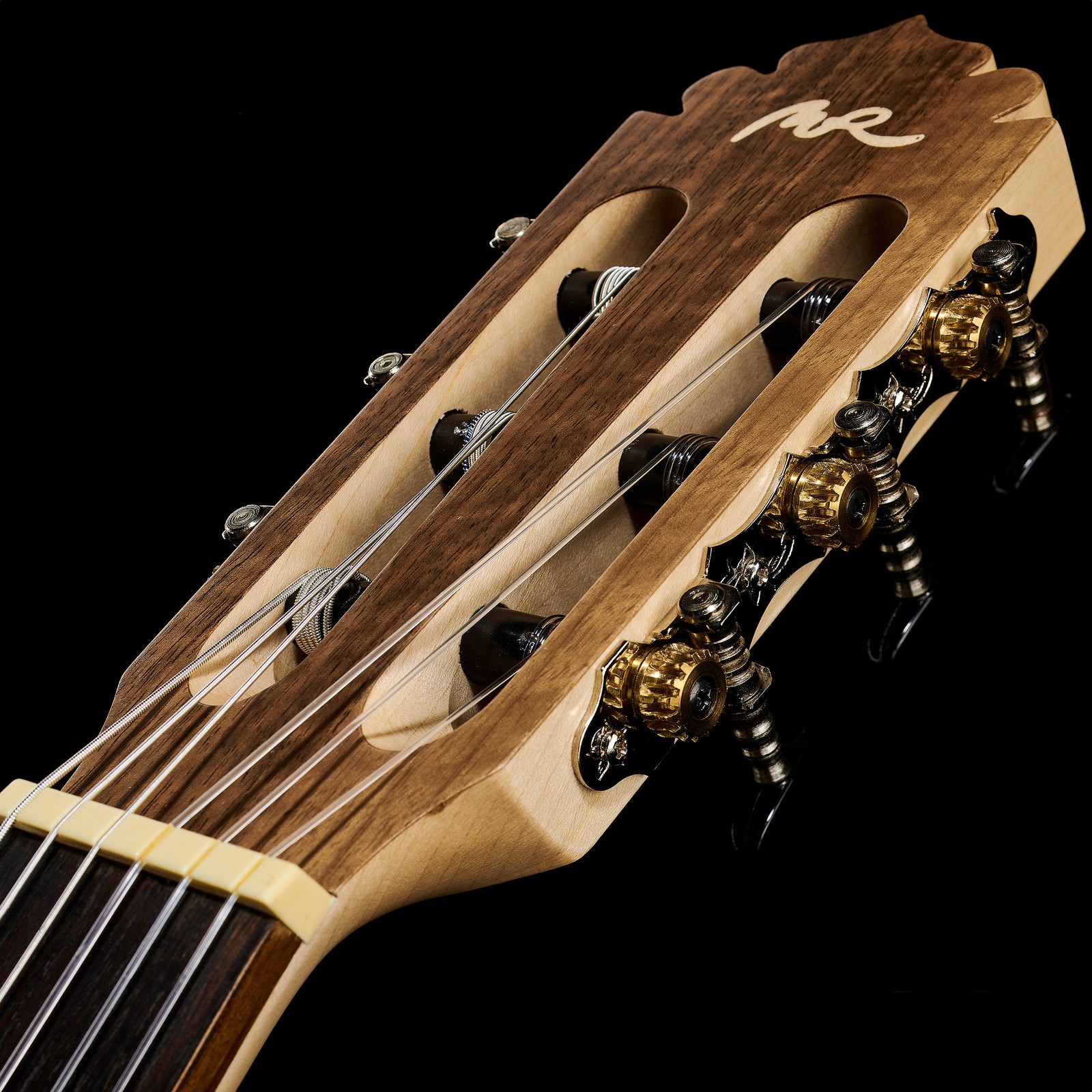 Konzertgitarre Kopfplatte