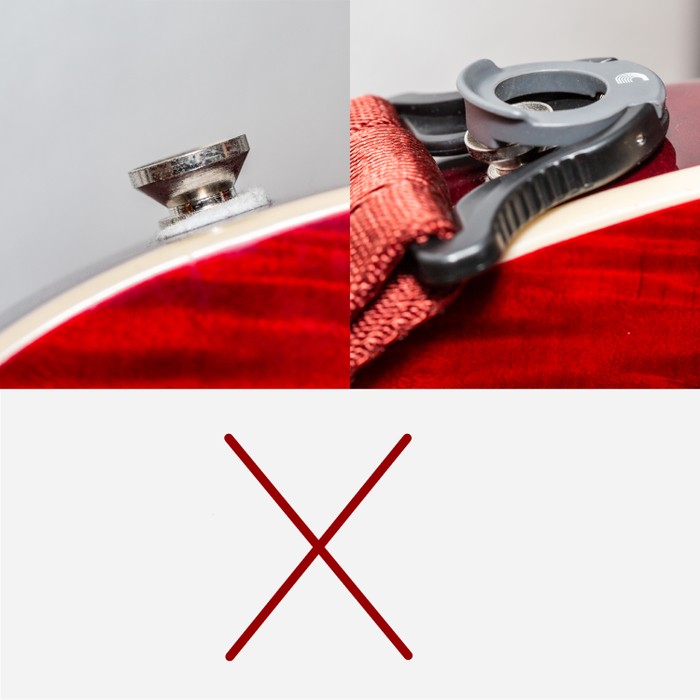 Trichterförmige Gurtpins