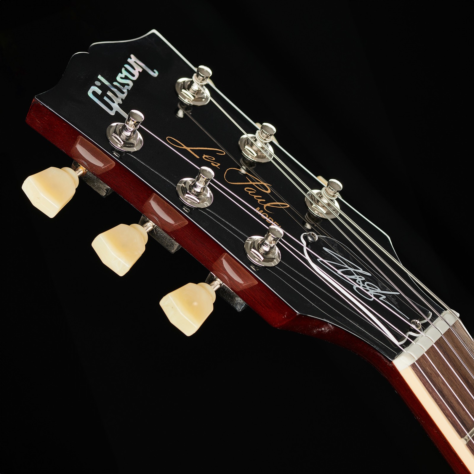 Gibson Les Paul Linkshänder Kopfplatte mit Slash-Signatur