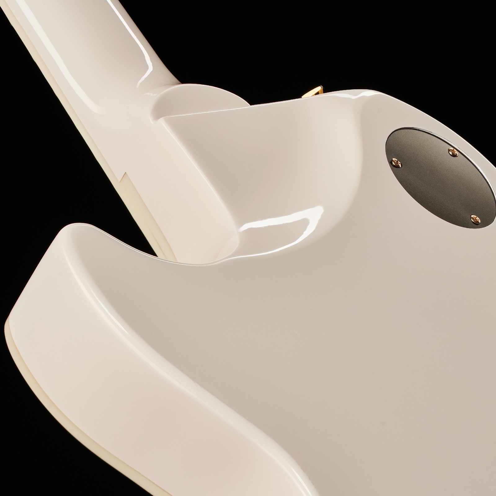 Abgerundeter Halsfuß der Epiphone Matt Heafy LP Custom OriginsBW