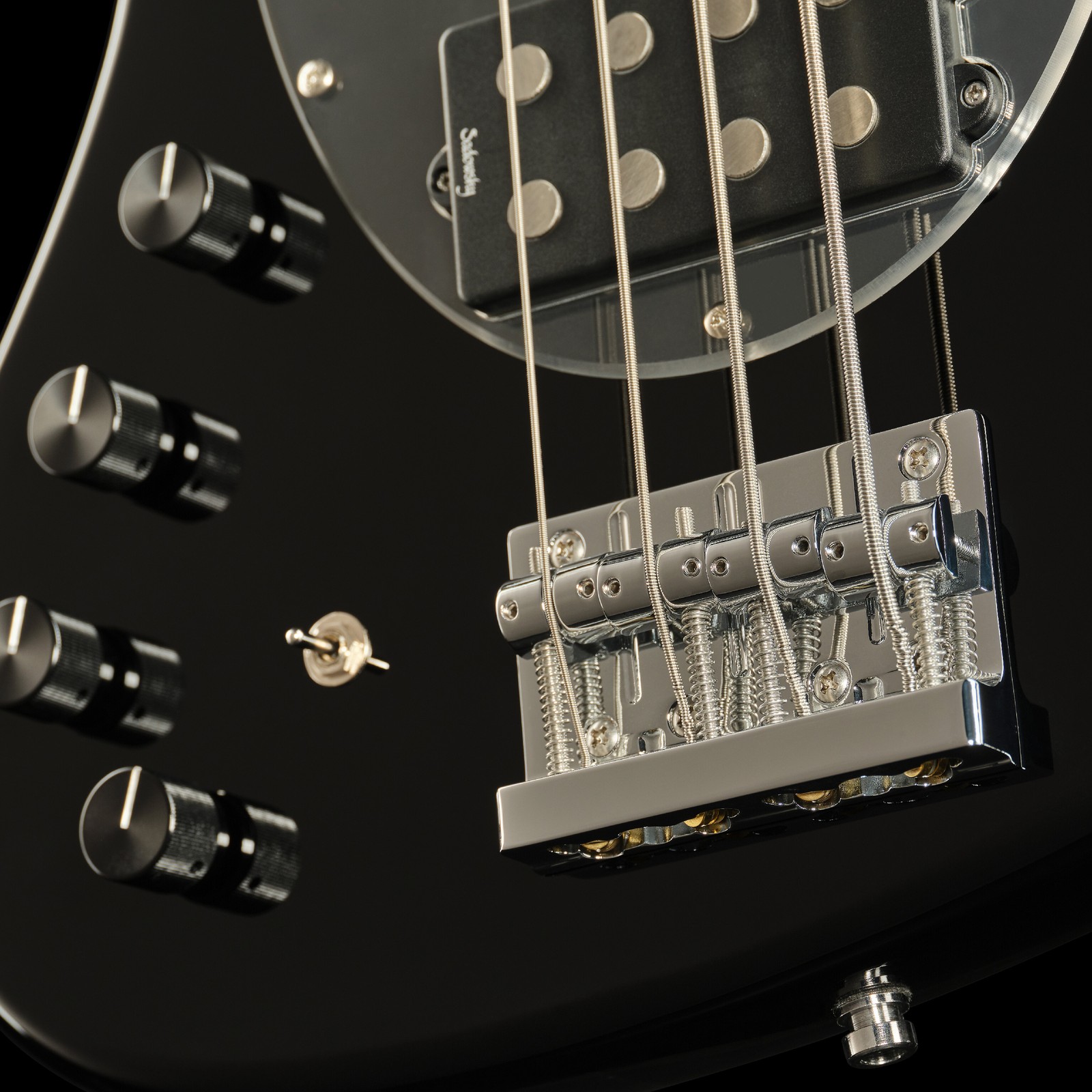 Pickup and controls, Sadowsky MetroExpress21 Vintage MJ 4 Morado Left-Handed Black