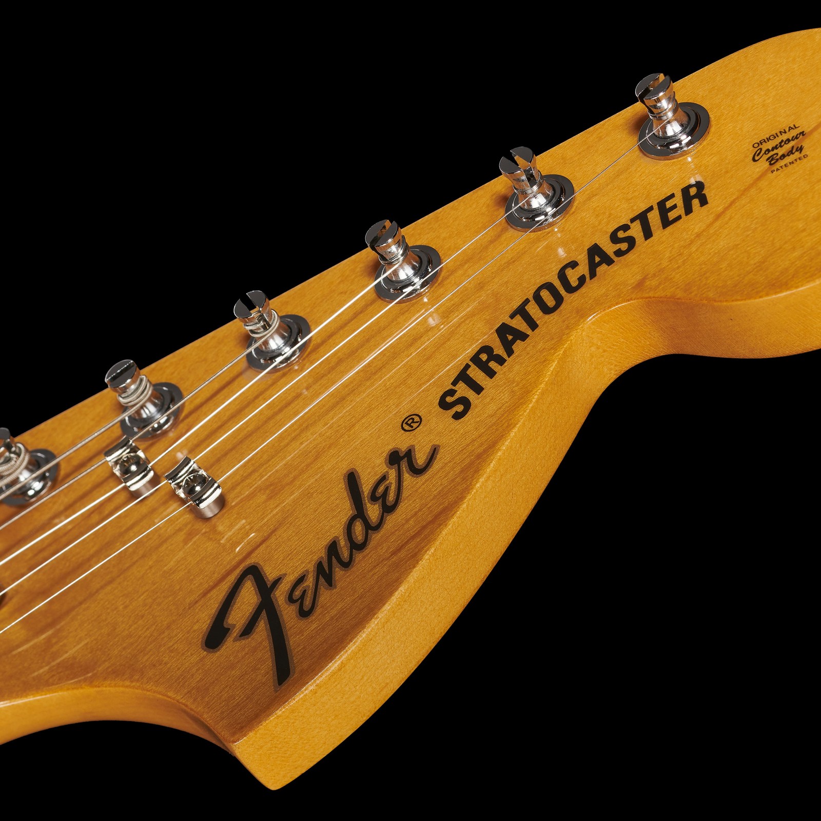 Große 70s Fender Strat Kopfplatte