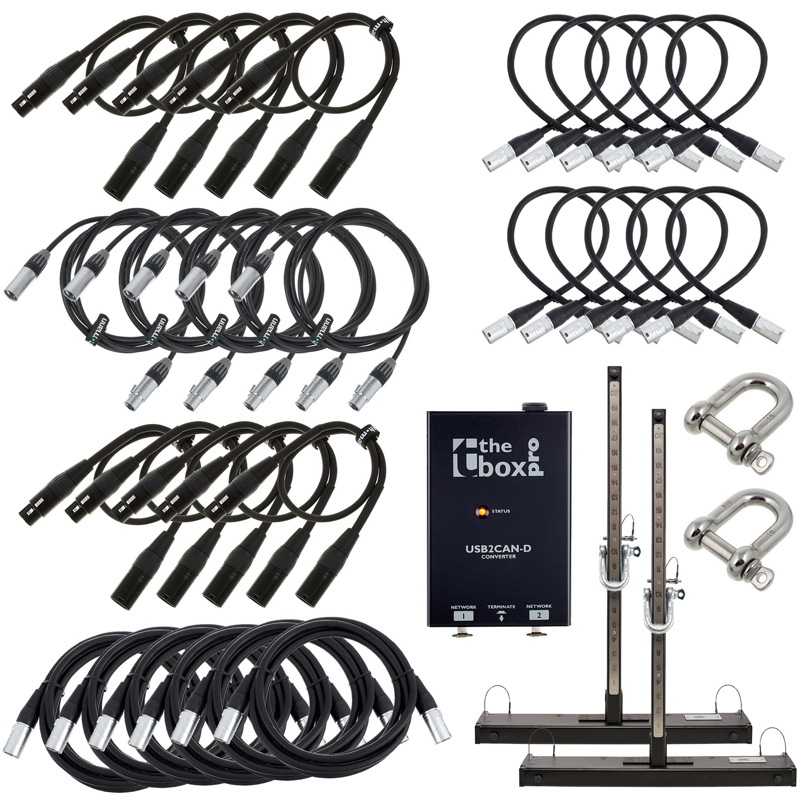 Kabel und weiteres Zubehör des the box pro A 8 LA Line Array Bundle