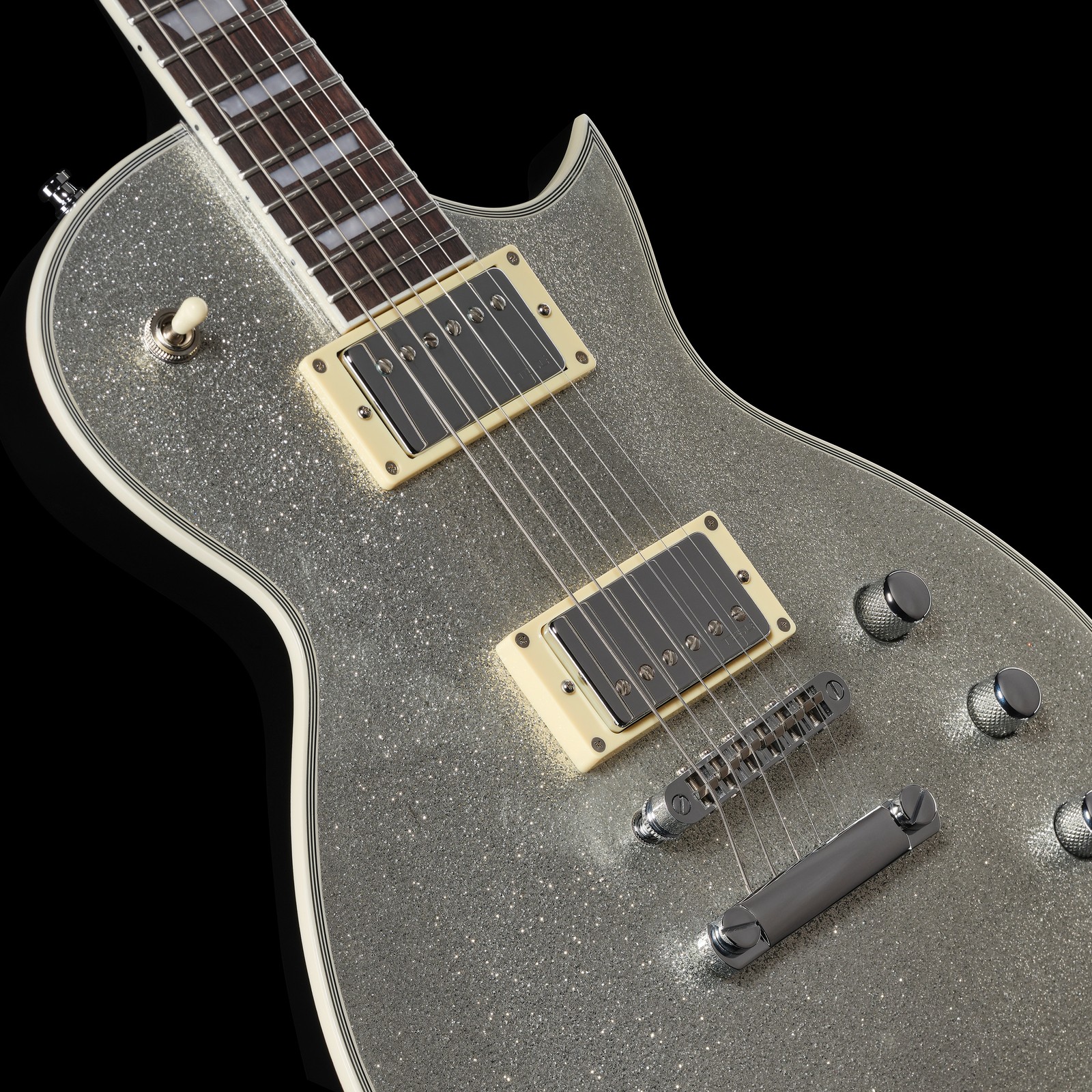Harley Benton SC-Custom III Silver Sparkle Humbucker