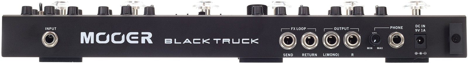 Rear panel connections on the Mooer Black Truck