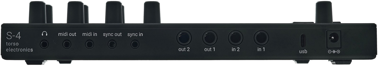 Connections on the rear panel of the Torso Electronics S4