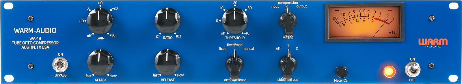 Frontansicht Warm Audio WA-1B Kompressor